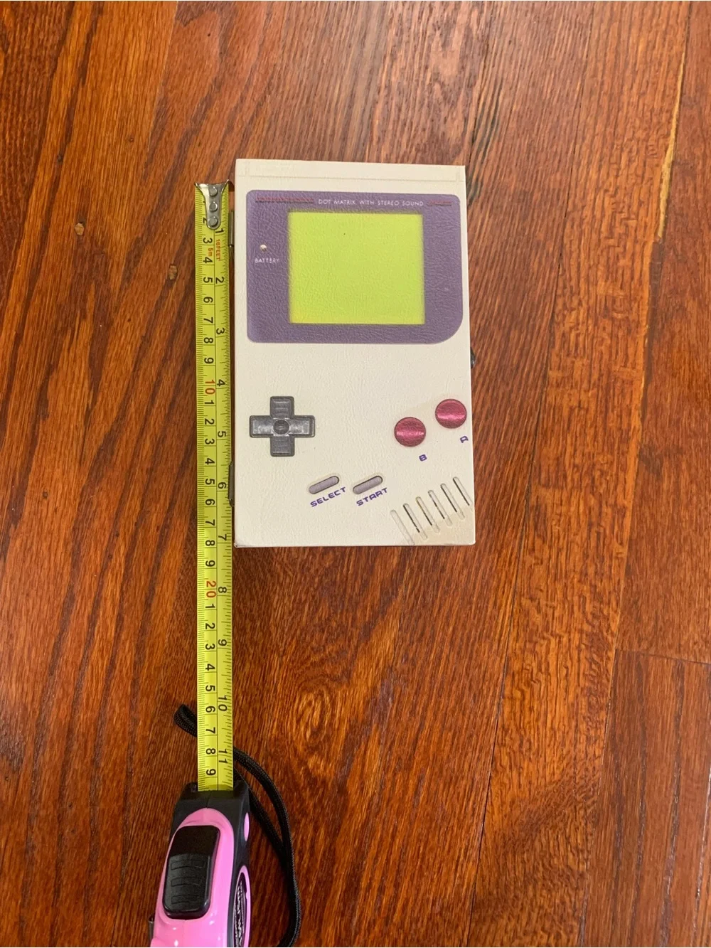 Nintendo Game Boy Style Handheld storage box - White with Purple Accent